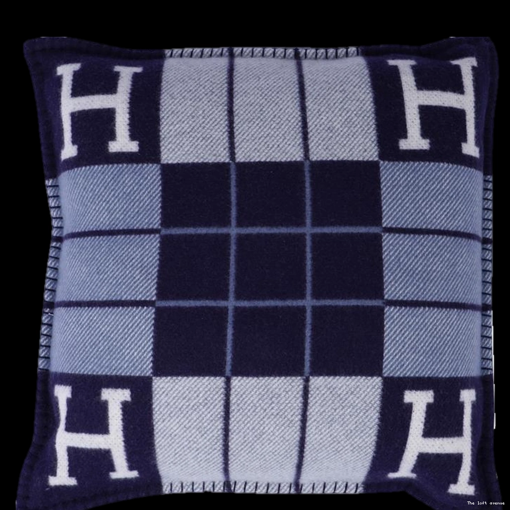 THROW STRIPE PILLOW WOOL HERMES 0805